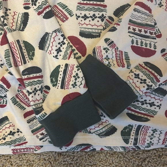 Burt’s Bees Mitten Women’s Holiday Pajama Top - Size Large - Picture 4 of 10